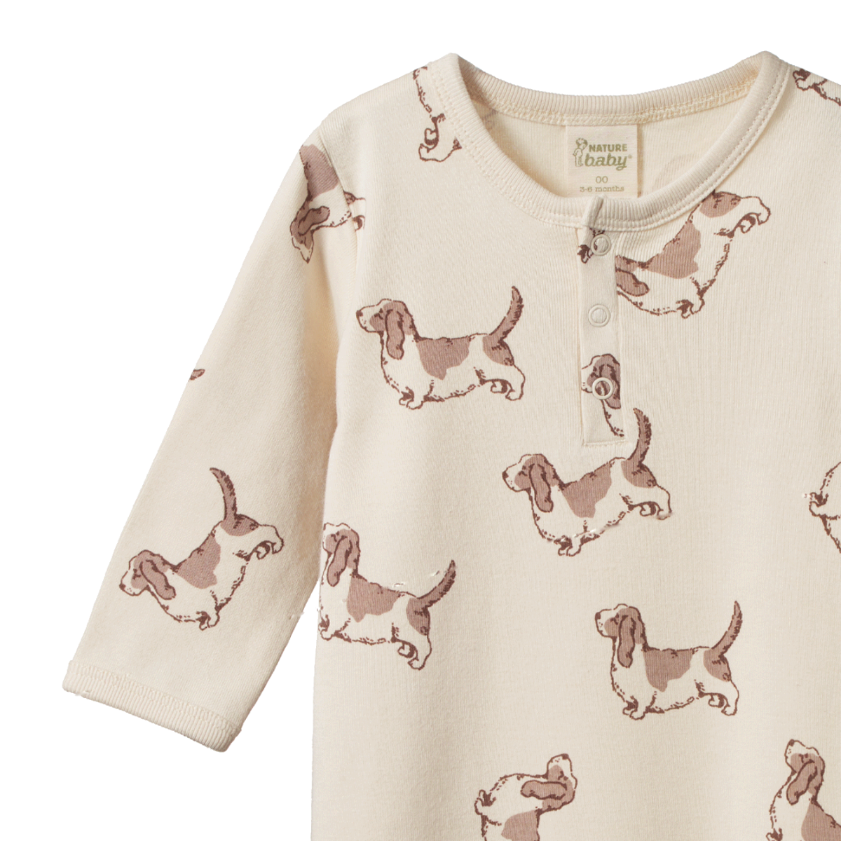 henley pyjama suit | happy hounds | nature baby