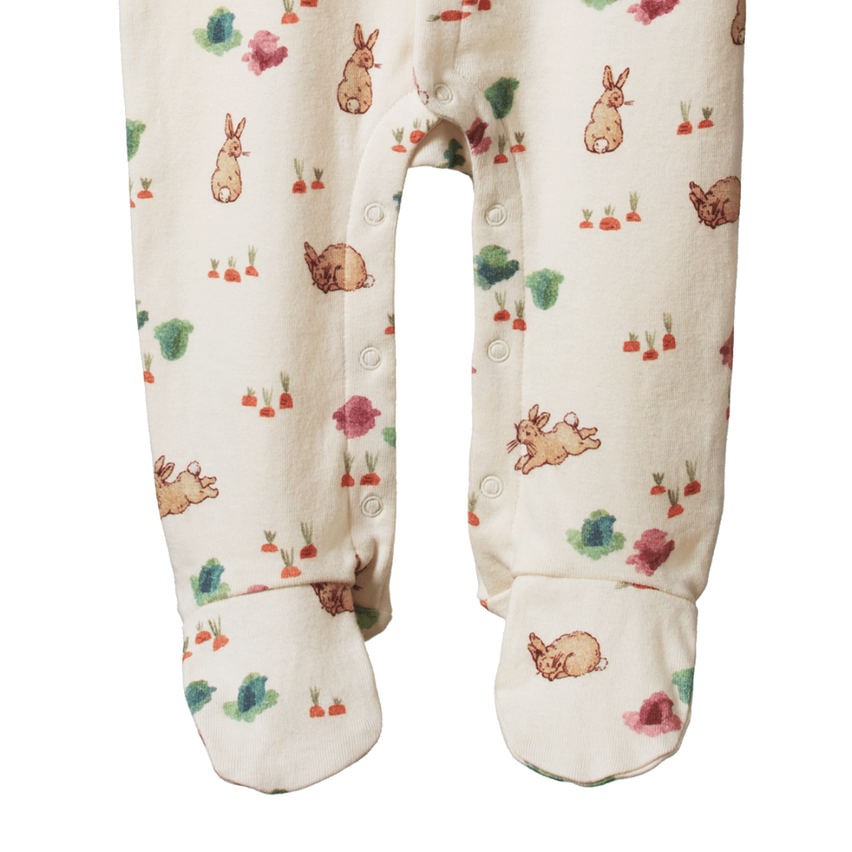 cotton stretch + grow | country bunny print| nature baby