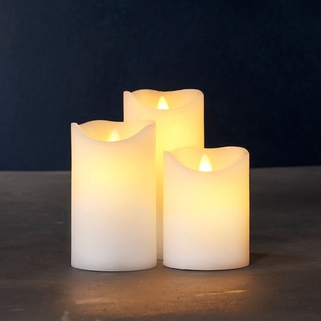 sara LED candles | set of 3