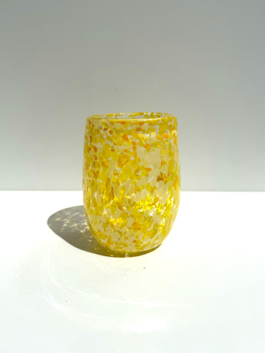 handblown tumbler | lemon yellow | grinter glass