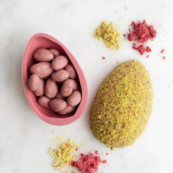pistachio + ruby chocolate egg | house of chocolate