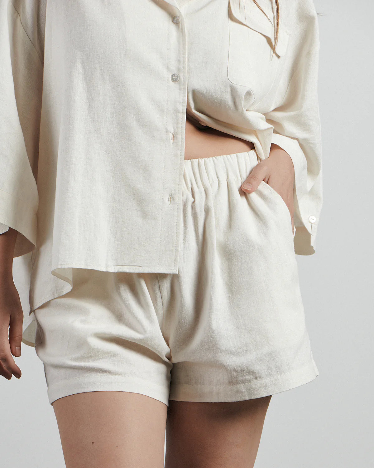 the casual short | coconut milk | bare by charlie holiday