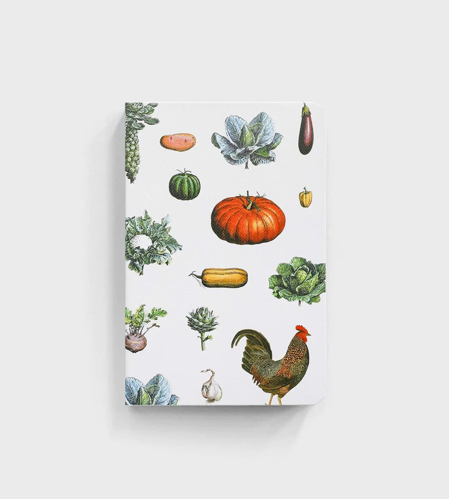 hardcover notebook | vintage vegetables | father rabbit