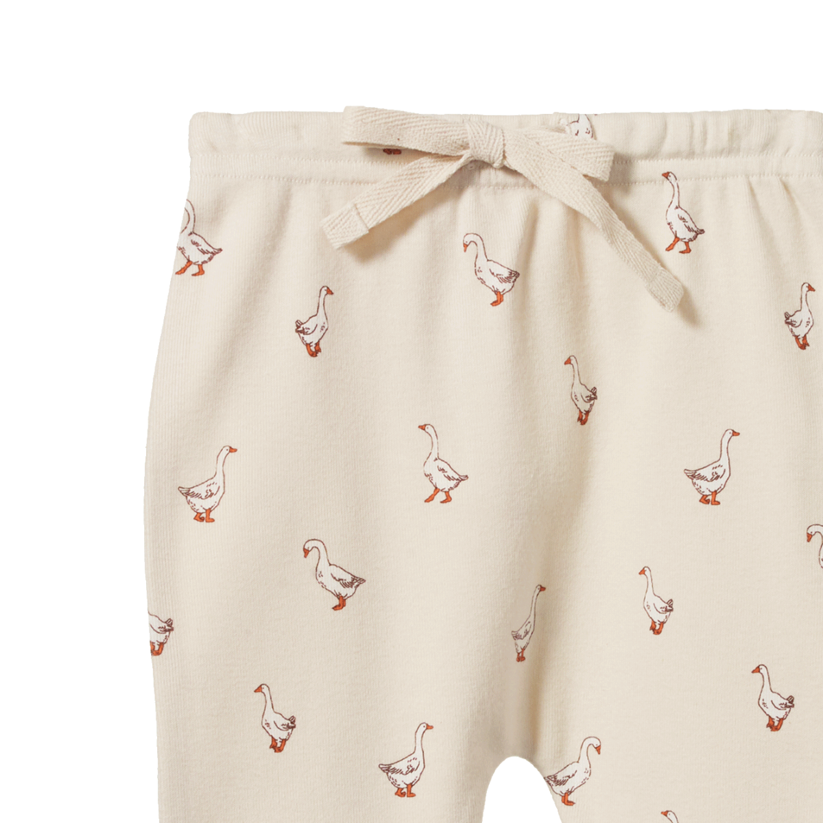 footed rompers | goosey print | nature baby