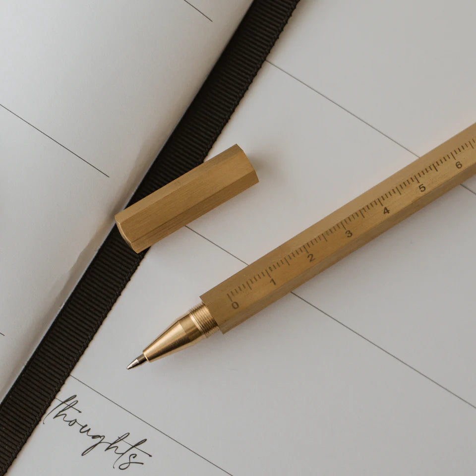 refillable pen | brass | papier hq
