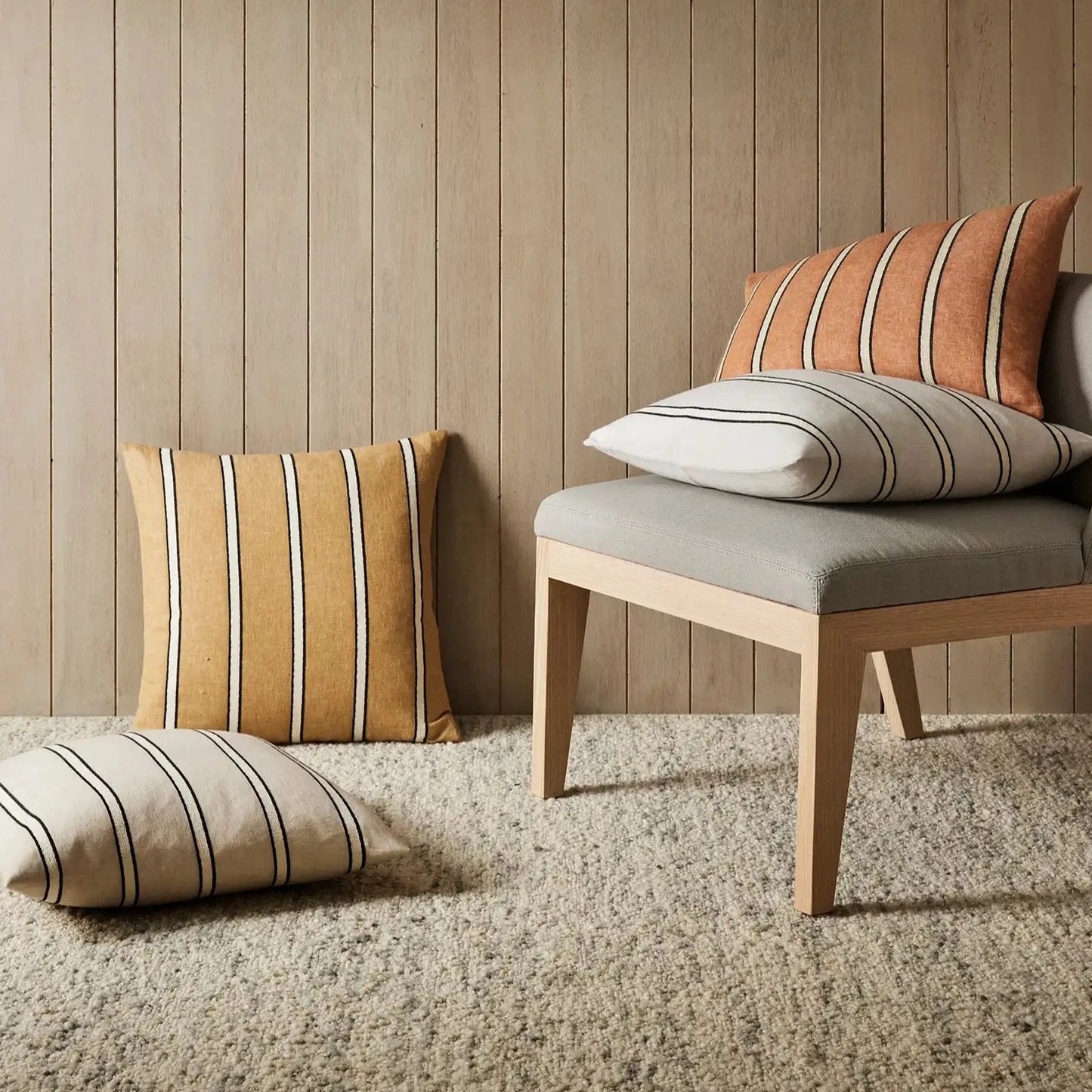 vinnie cushion 50x50 | manuka | weave home