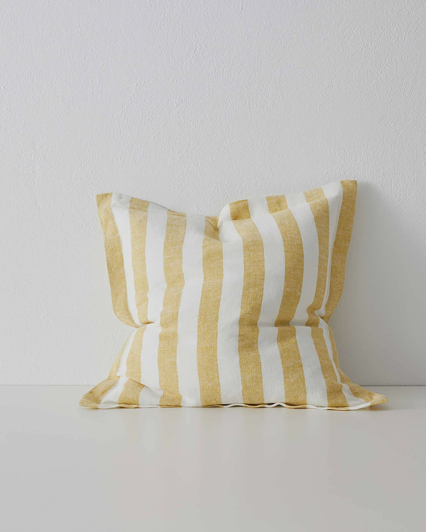 stripe linen cushion | limoncello