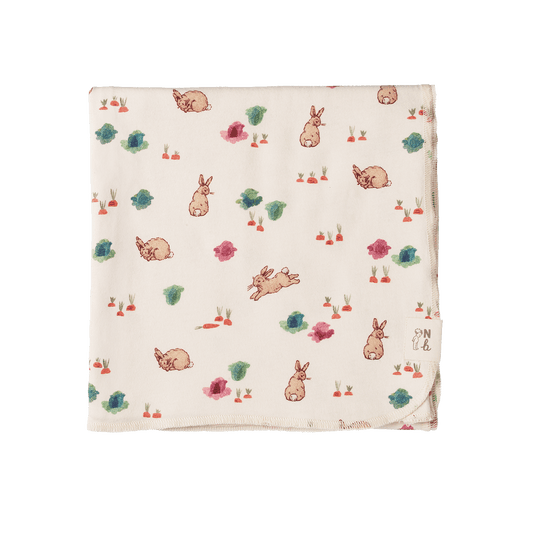 wrap | country bunny print | nature baby