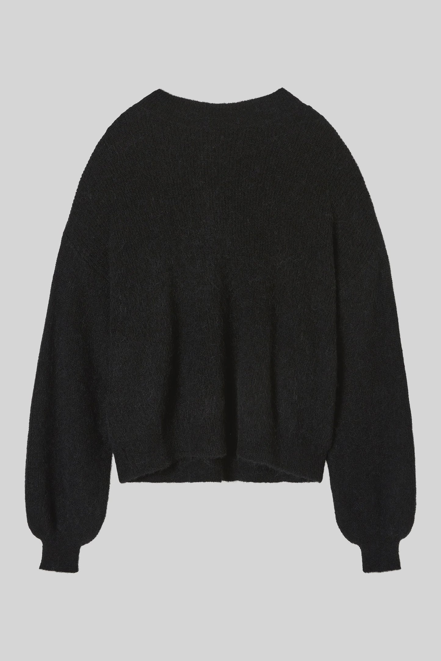 balloon sleeve knit | alpaca black | friend of audrey