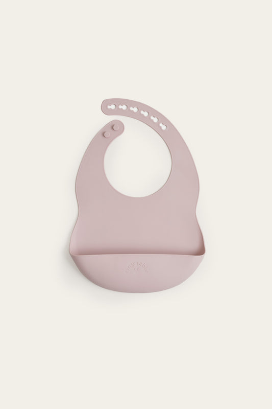 silicone bib | dusty pink | tiny table co.