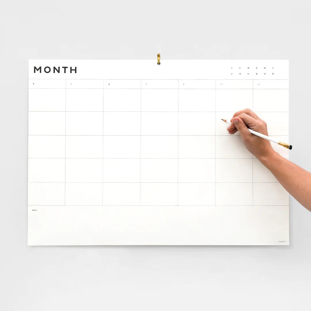 a2 monthly planner | father rabbit goods