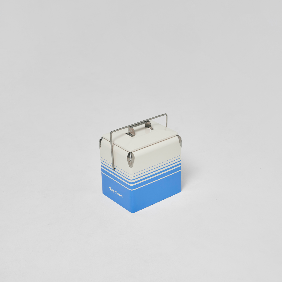 napoleon chilly bin | mini | blue + cream