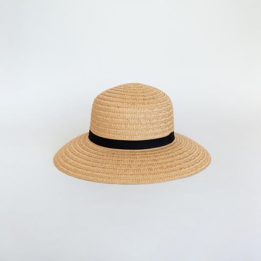 so shady hat | ribbon | natural