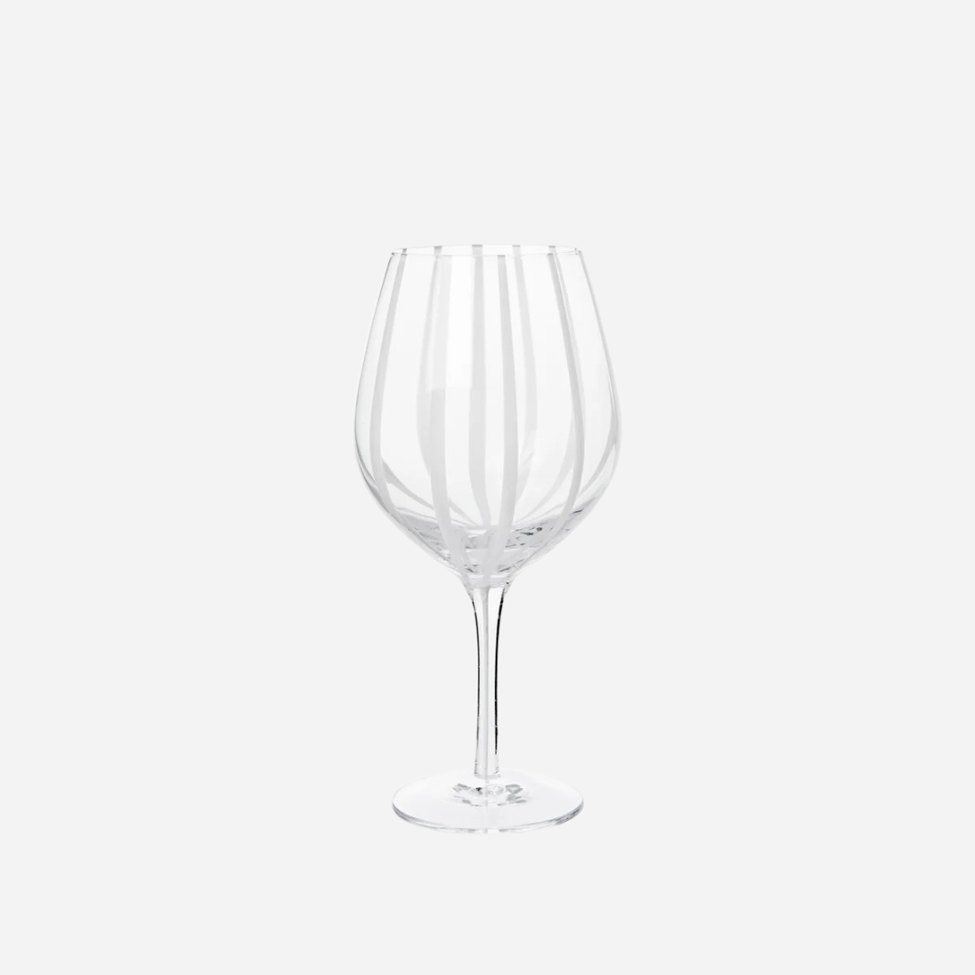 stripe red wine glass | broste copenhagen