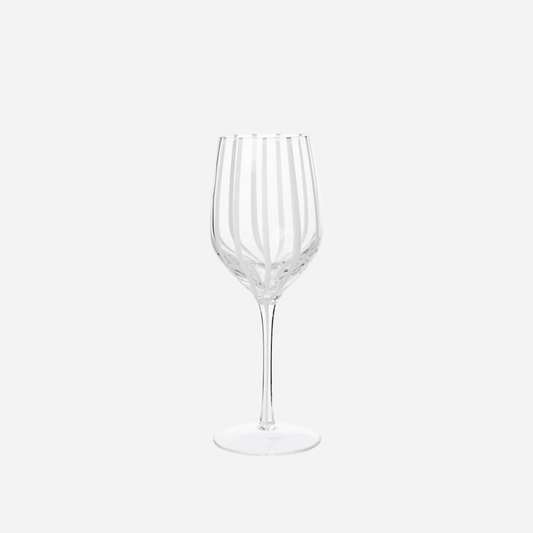 stripe white wine glass | broste copenhagen